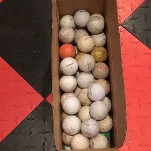 Variety of 70 golf balls. All used.